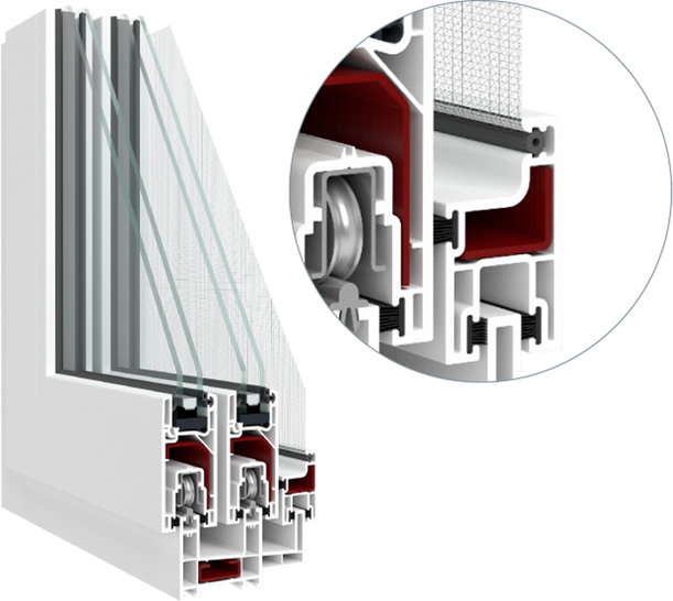 O plasă de țânțari este încorporată în ferestre sau uși, ceea ce rezolvă problema protejării camerei de insecte în sezonul cald. Ușor și convenabil de utilizat.