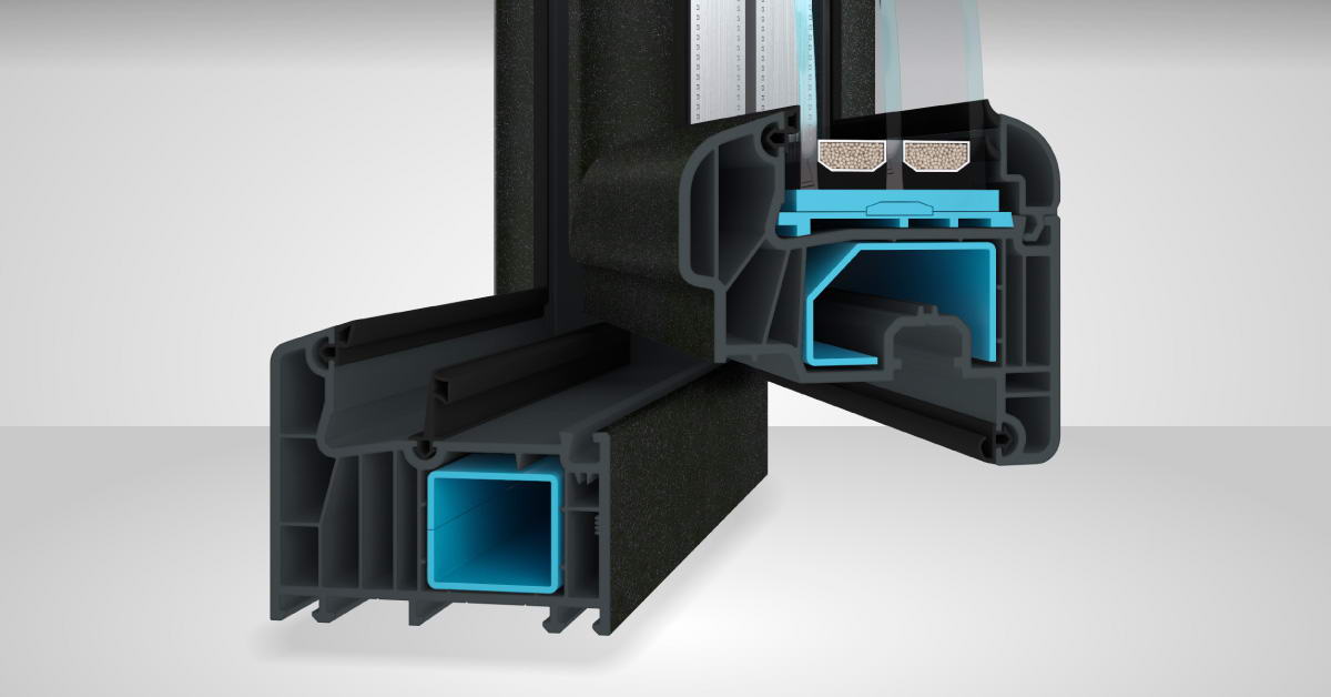 Сірий профіль під двобічну ламінацію WDS Color