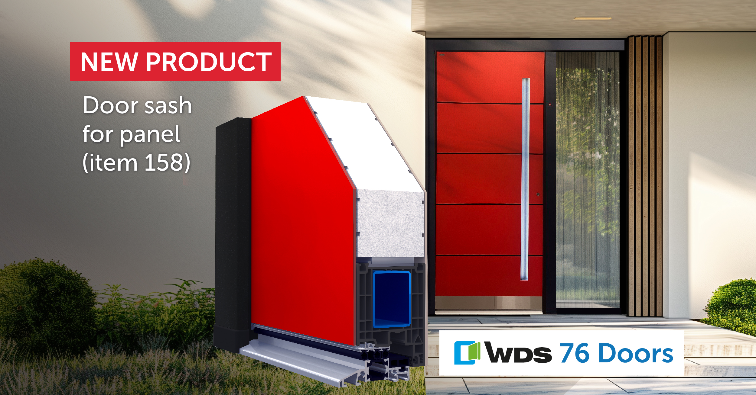 New product – Door sash for panel